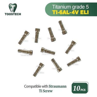 10Pcs Titanium abutment final screw Ti basal screw compatible with Straumann BLX