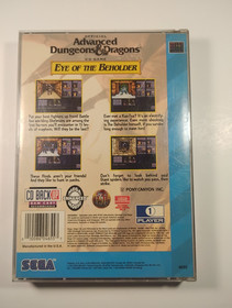Advanced Dungeons & Dragons Eye of The Beholder Sega CD (MANUAL BADLY WATER)
