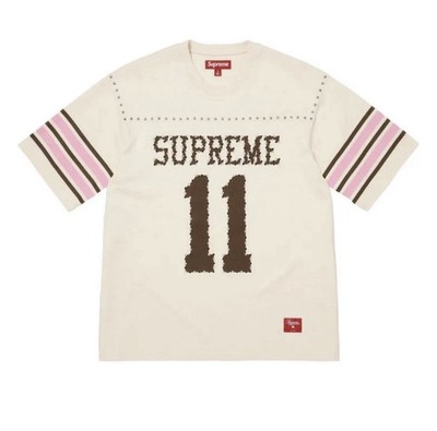 New Supreme Studded S/S Football Top Cream Size S | eBay