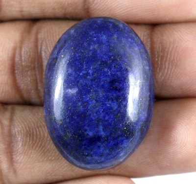 Afghanistan Lapislazuli Goldflocken 57,85 ct natürlicher ovaler Cabochon Edel...