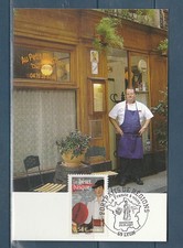 carte 1er jour béret Basque bouchon Lyonnais  Chez Georges    69 Lyon  2007