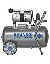 Hyundai Compressore elettrico silenziato senza olio 50 lt motore 1 HP KWU750-50L