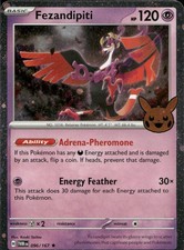 096 167 pokemon card Fezandipiti #96 Prices | Twilight Masquerade Black Bolt spotlights the beloved Pokmon of the Unova region Fezandipiti 096/167 Holo Pokemon Trick