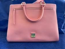 REAL Dooney Bourke Pink Zip Satchel Bag -- NEVER USED