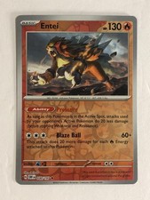Pokemon TCG Obsidian Flames Reverse Holographic Entei 030/197 Near Mint