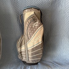 CALLAWAY SOLAIRE - lightweight Golf Cart Bag Gray, Blue, 6-Way with Rain Cover