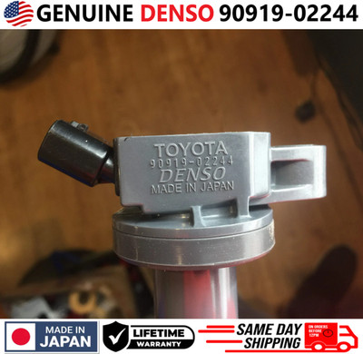 OEM GENUINE DENSO Ignition Coil For 2001-2012 Toyota Lexus Scion I4, 90919-02244