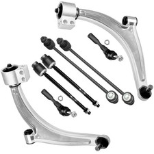 Front Suspension Kit Lower Control Arm w/Ball Joint Inner Outer Tie Rod End Sway