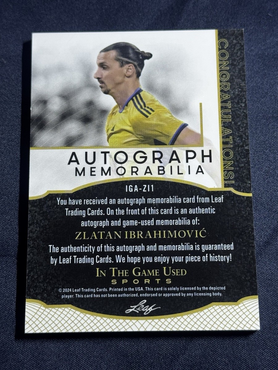 2024 Leaf ITG Used Sports Purple 1/6 Zlatan Ibrahimovic #IGA-ZI1