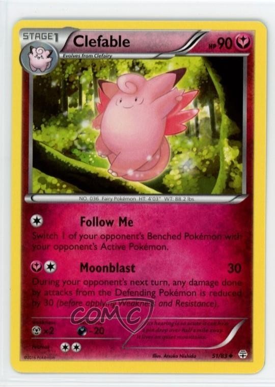 Clefable Pokémon XY Generations #51