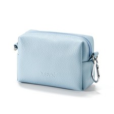 Small Tech Pouch, Compact Electronics Organizer Travel Case, Blue