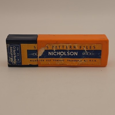 Vintage Nicholson X.F. Swiss Pattern Needle Files, 4  Assorted No. 4 Cut, 1 Doze