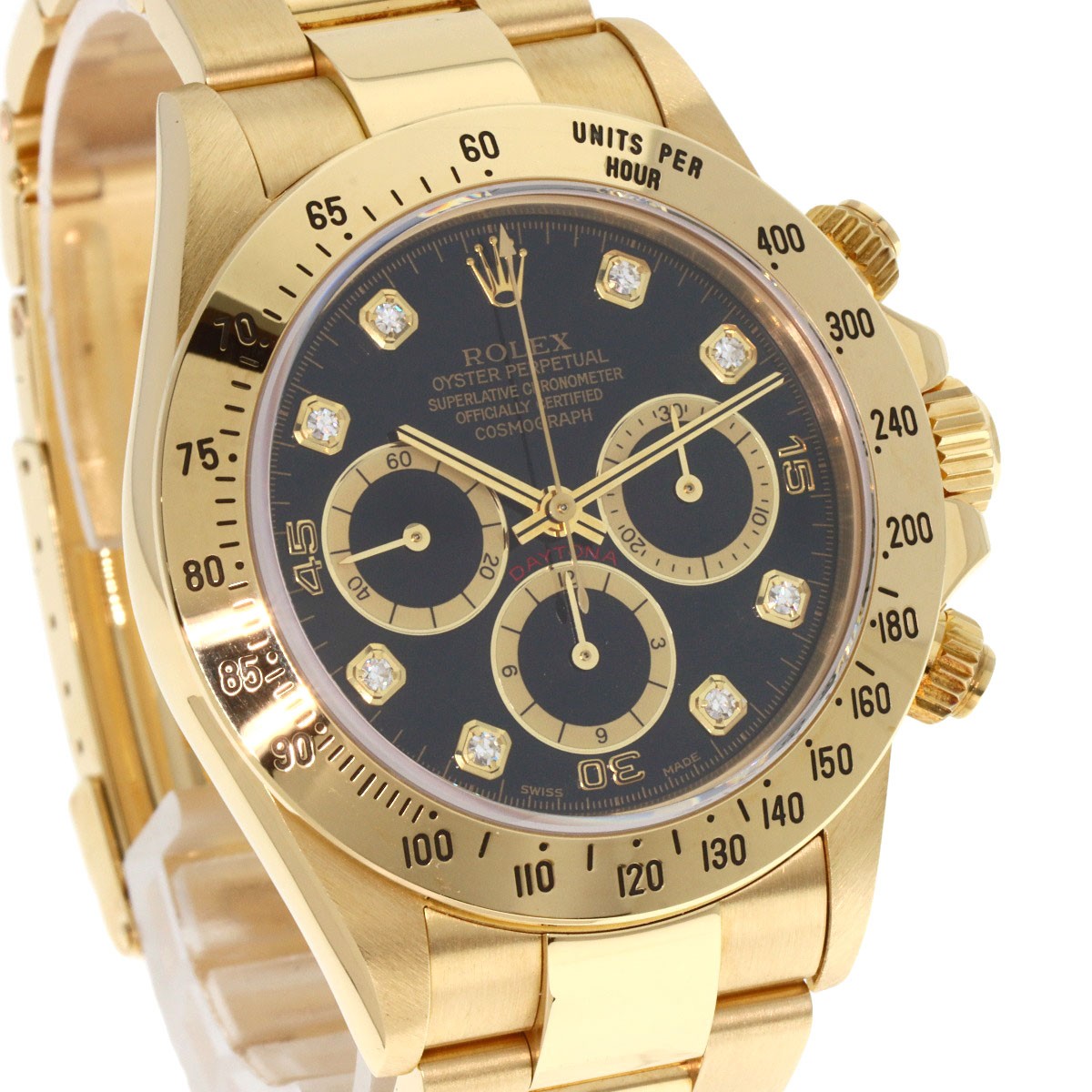 ROLEX Cosmograph Daytona 8P Diamond Watches 16528G K18 Yellow Gold/18K Yello... image 4