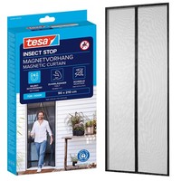 Tesa Insect Stop Magnetvorhang - SelbstschließEnd - 90 Cm X 210 Cm, Anthrazit