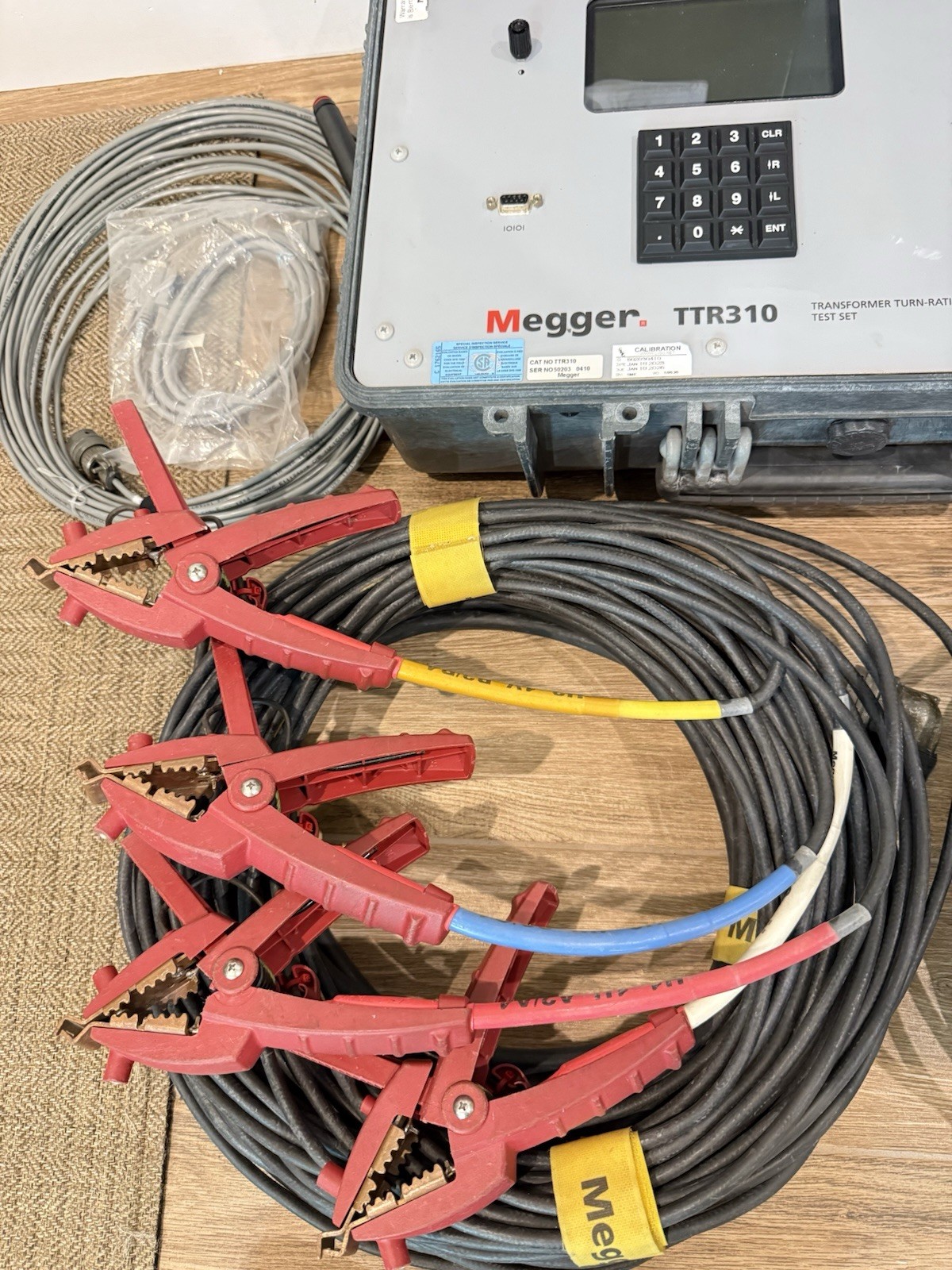 MEGGER TTR310 THREE PHASE TRANSFORMER TURNS RATIO TESTER (CALIBRATED 2026)