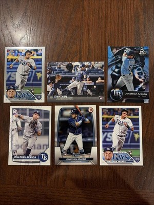 Jonathan Aranda Rookie Card Lot (6) Tampa Rays RC