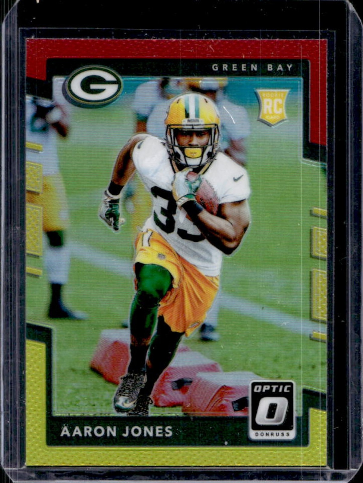Aaron Jones Panini Donruss Optic #135 Red/Yellow