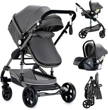 Passeggino Trio, Passeggino 3 in 1 Con Doppia Modalità Push Reversibile, Trio Pa