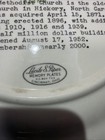 Commemorative Plate - First Methodist Church Hickory North Carolina — photo 4