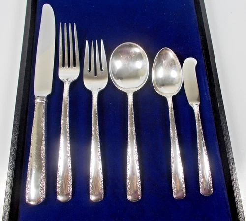 Gorham Sterling Silver Camellia 6 Pc Place Setting...174 Grams