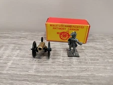 MF CO c1/6 Vintage Brass Iron Cannon And RARE... General Figure. AWI 99 WITH BOX