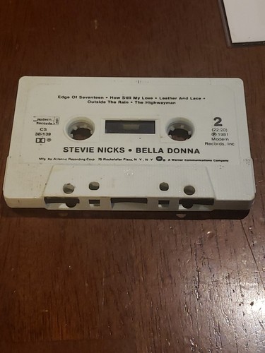 Vtg 1981 BELLA DONNA Stevie Nicks Cassette Tape Fleetwood Mac Edge of Seventeen! - Imagen 7 de 7