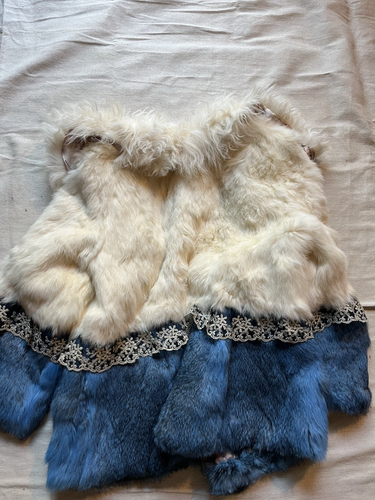 Beautiful real rabbit fur jacket For Girls - Picture 5 of 6