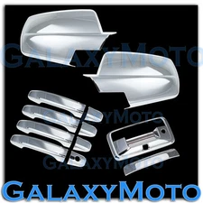 15-17 Silverado HD Chrome Full Mirror+4 Door Handle+Tailgate+Camera Ho Cover 