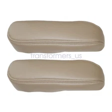 2 x Leather Seat Armrest Cover For Ford F250 F350 Excursion Lariat 2001 2002 Tan