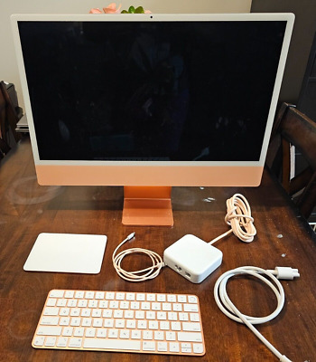 Orange Apple 2021 iMac, 24-inch 4.5K screen, m1 Apple Chip Orange Apple 2021 iMac, 24-inch 4.5K screen, m1 Apple Chip