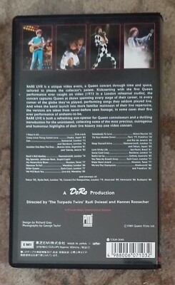 QUEEN Rare Live A Concert Through Time & Space JAPAN NTSC VHS TOVW