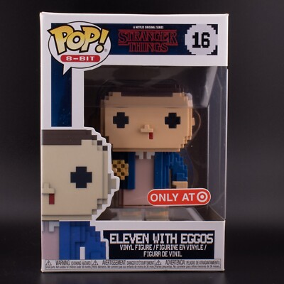 Funko POP! Stranger Things Eleven with Eggos 8-Bit #16 (Target Exclusive) +Prote