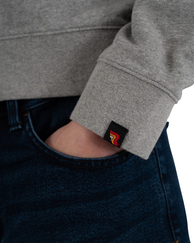 Толстовка с логотипом Rokker Riding Culture by Rokker, серая