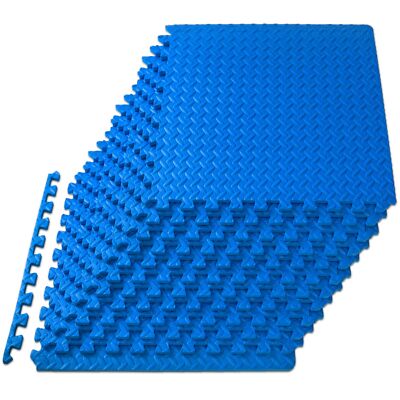 ProsourceFit Puzzle Exercise Mat ½ in, EVA Interlocking Foam Floor Tiles fo