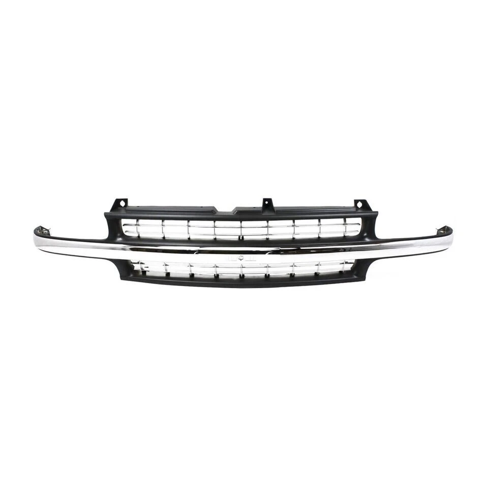 New Front Grille Black Fits 1999-2002 Chevrolet Silverado 1500 2000-2006 Tahoe - Imagem 2 de 4