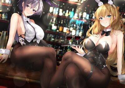 Anime azur lane north carolina reno girls mutou bunny Playmat Game Mat Desk