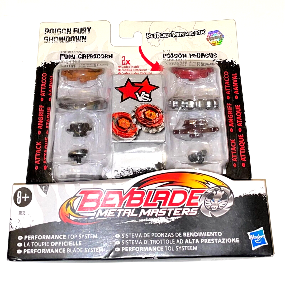 BEYBLADE Metal Masters Fury Capricorn Poison Pegasus | Hasbro 2011