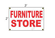 2x3 FURNITURE STORE Red  White Banner Sign NEW Discount Size Price FREE SHIP