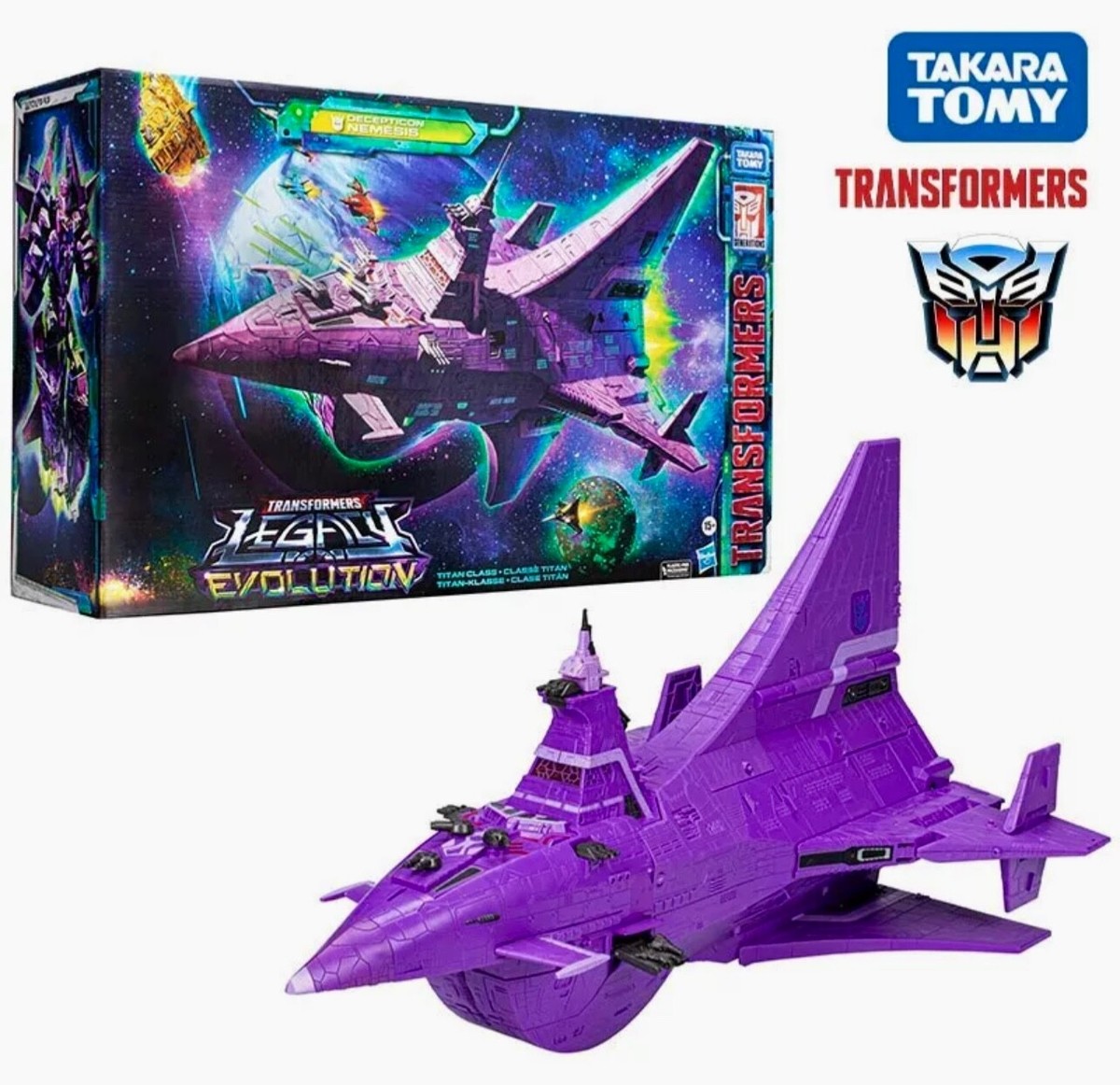 Takara Transformers Legacy Evolution Titan Decepticon Ship Nemesis