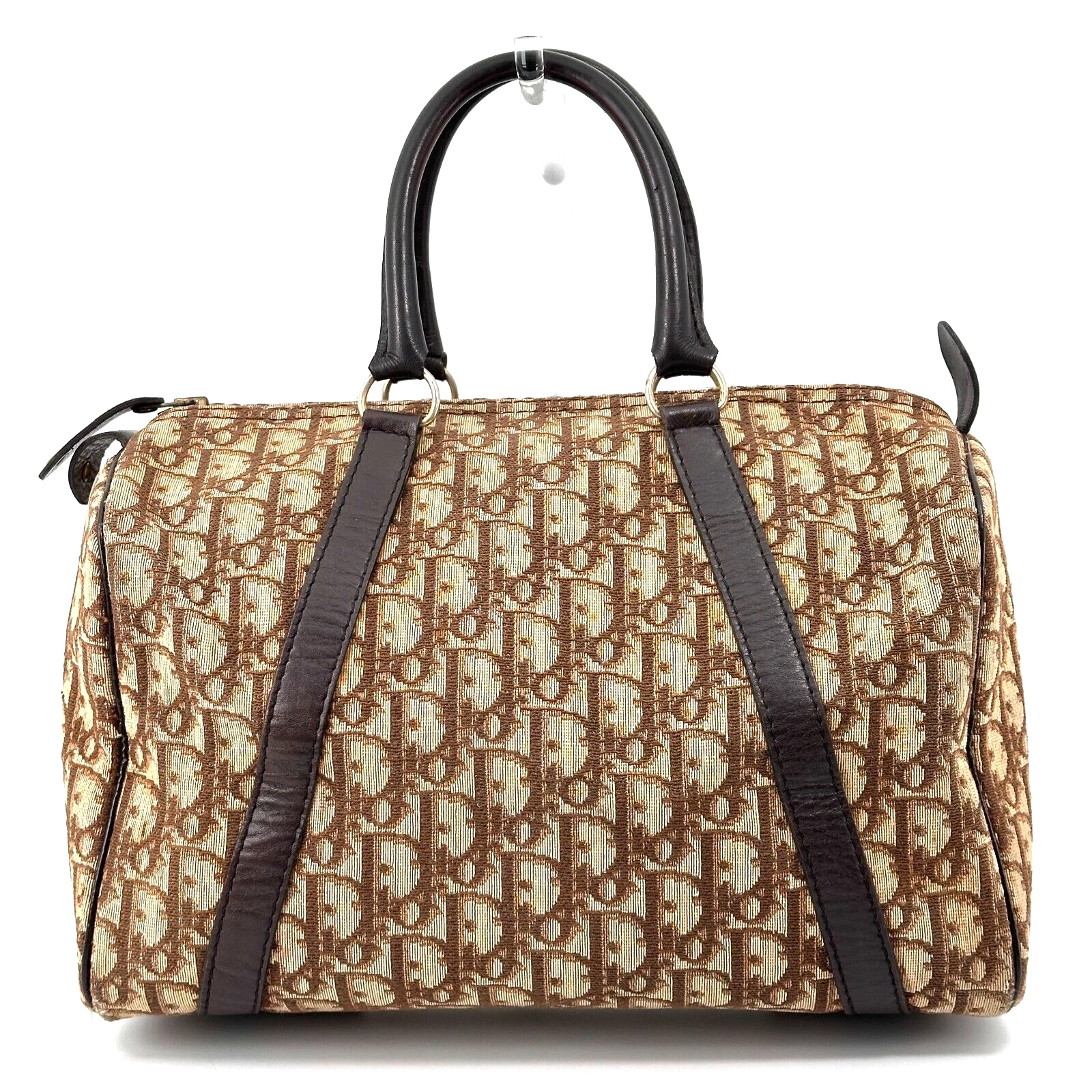 Mini sac Dior Trotter vintage Boston toile authentique