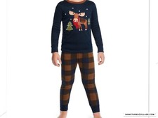 NEW GYMBOREE BOYS Moose Cotton 2-Piece Pajamas SLEEPWEAR Gymmies NWT SIZE 7