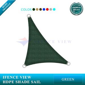 Ifenceview Green Right Triangle 16'x16'x22.6' Sun Shade Sail Awning Pool Outdoor 