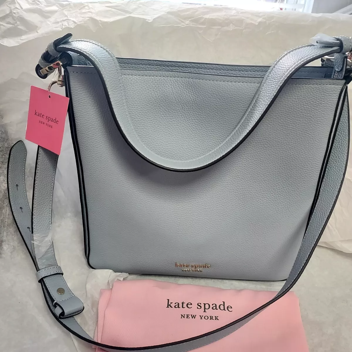 kate spade new york large pebbled leather hobo shoulder bag