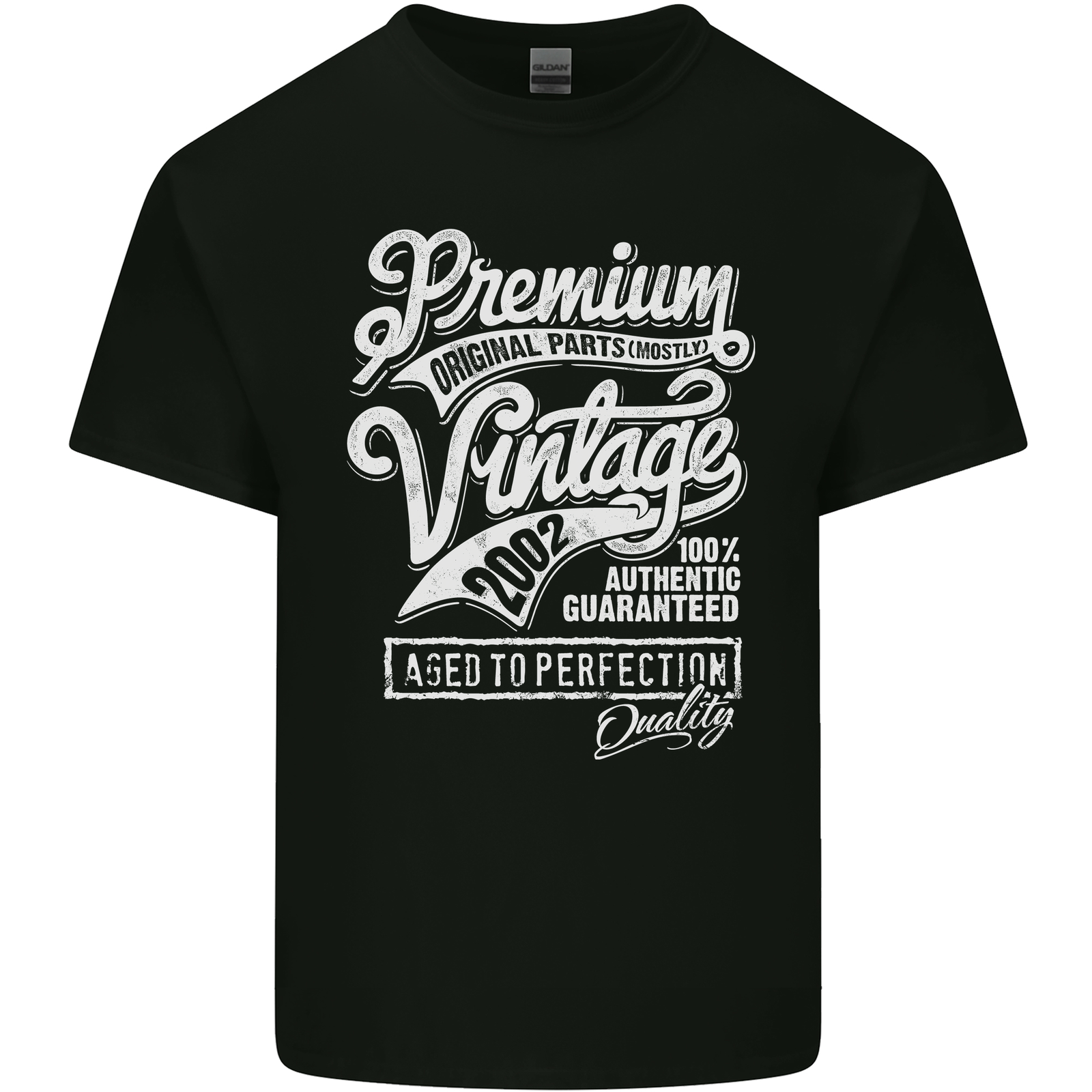 Aged to Perfection Vintage 21st Birthday 2002 Mens Cotton T-Shirt Tee Top
