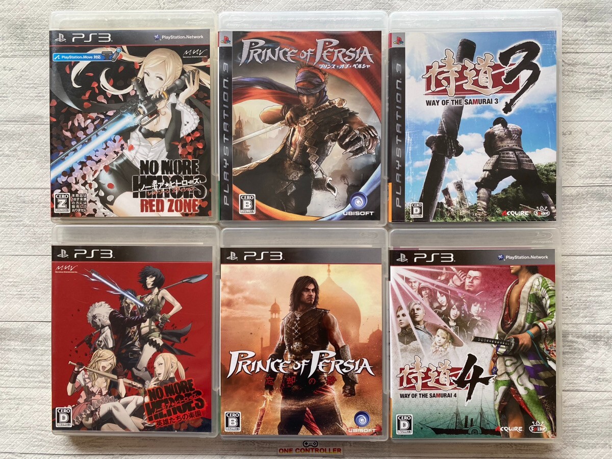 SONY PS3 No More Heroes & Prince of Persia & Way of the Samurai 3