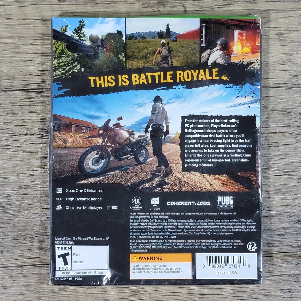 Xbox One PlayerUnknows BattleGrounds Game Preview Edition HDR Disc - Image 2 of 2