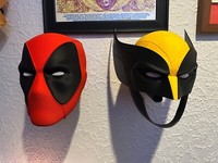 Maschera Deadpool Vs Wolverine Cosplay Indossabile Marvel Comics Regalo Casco