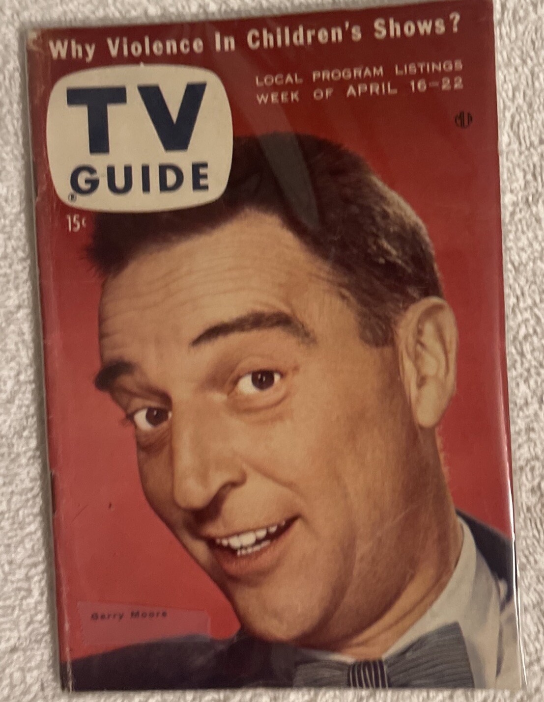 VINTAGE TV GUIDE APRIL 16TH 1955 GARY MOORE VERY GOOD eBay