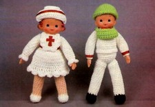 CUTE Doctor  Nurse Dolls/Toy/Crochet Pattern INSTRUCTIONS ONLY
