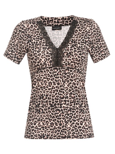 Vive Maria Shirt Leo Lolita Damen V-Shirt schwarz black 407805 - Picture 3 of 8